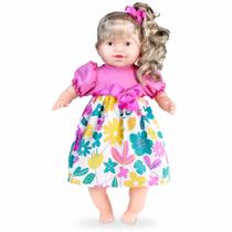 Boneca Anjinho Thaily Grande 50cm fala 30 Frases e tem Cheirinho Angel Toys - Anjo Brinquedos