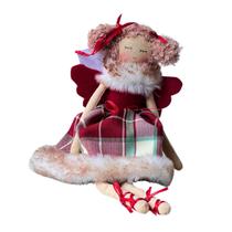 Boneca Anjo Pendente Natalino Enfeite Decorativo p/ Árvore