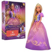 Boneca Anlily Coleção Princesa E Acessórios Vestido Roxo - Castela Boneca Anlily Coleção Princesa E Acessórios Vestido Roxo - Castela