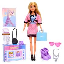 Boneca Anlily Fashion Articulada Com Acessórios - Castela Boneca Anlily Fashion Articulada Com Acessórios - Castela