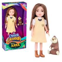 Boneca Anna Novela Caverna Encantada + Mascote Moleza - Adijomar Brinquedos