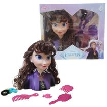 Boneca AnnaFrozen 2 Styling Head Busto com Acessórios