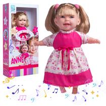 Boneca Anne Canta Musica 42 Cm Com Som Grande - Super Toys Boneca Anne Canta Musica 42 Cm Com Som Grande - Super Toys