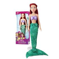 Boneca Ariel 55cm A Pequena Sereia Mini My Size Novabrink