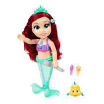 Boneca Ariel - A Pequena Sereia - Canta e Interage com Linguado