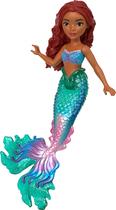 Boneca Ariel Pequena - A Pequena Sereia Disney - Com Cauda