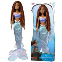 Boneca Ariel Princesa Disney Filme Pequena Sereia 55Cm