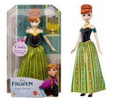 Boneca Articulada 30cm Disney Frozen Anna Musical Deluxe Com Vestido De Baile - Hasbro - HPD94 Boneca Articulada 30cm Disney Frozen Anna Musical Deluxe Com Vestido De Baile - Hasbro - HPD94