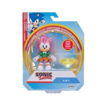Boneca Articulada Amy de 9cm com Acessório - Sonic Boneca Articulada Amy de 9cm com Acessório - Sonic