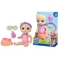 Boneca Articulada Baby Alive Dia de Spa Com 4 Acessórios - Brincando de Spa Loira - Hasbro - F5617