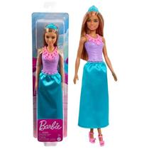 Boneca Articulada Barbie Princesa Dreamtopia Morena Com Saia Acetinada Azul Mattel HGR03