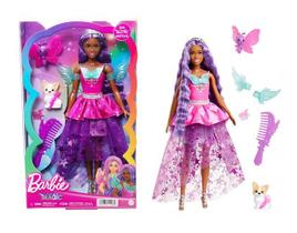 Boneca Articulada Barbie Um Toque de Magia - Negra Com Pet - Brooklyn Roberts - Netflix - Mattel - HLC33