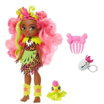 Boneca Articulada Cave Club com Dino - Fernessa e Ptilly - Mattel