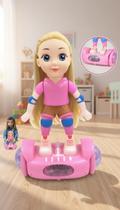Boneca Articulada Com Luz E Movimento Bate E Volta