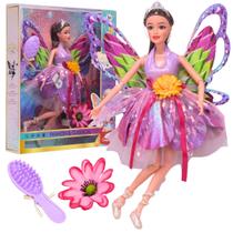 Boneca Articulada Emily Fada Borboleta Fairy Collection - Castela