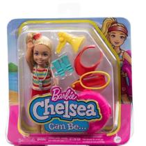 Boneca Articulada Mundo de Chelsea Barbie Profissões - Mattel - 887961919066