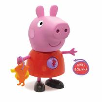 Boneca Articulada - Peppa Pig - Peppa com Atividades - 24 cm - Elka