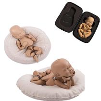 Boneca articulada Quepiem 50cm, modelo realista com estojo