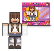 boneca Articulado Jogo Mine Youtuber Duda Berud 15cm Craft