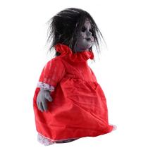Boneca assustadora de Halloween TOYANDONA Caminhada ativada por som 30 cm