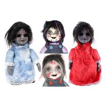 Boneca Assustadora Halloween com Som e Movimento