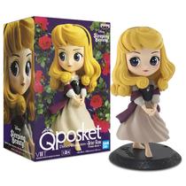 Boneca Aurora A Bela Adormecida - Coleção Personagens Disney QPosket Miniatura Briar Rose 20435 - Bandai Banpresto