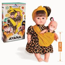 Boneca ayana mãe e filha brinquedo menina criança pequena adijomar