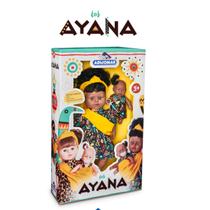 Boneca Ayana Negra Menina Vinil e Tecido-Adijomar Brinquedos