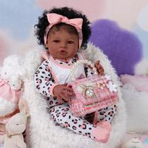 Boneca BABESIDE Natalie Lifelike Reborn Black Girl 50cm