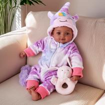 Boneca BABESIDE preta realista de 38 cm com acessórios de 3 anos ou mais
