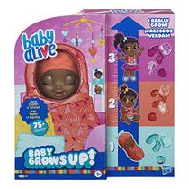 Boneca Baby Alive Baby Cresce (Doce) - Flor Doce ou Linda Rosie, boneca Crescendo e Falando, Brinquedo com 1 Boneca Surpresa e 8 Acessórios