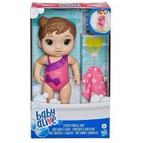Boneca Baby Alive Banhos Carinhosos Morena Bebê Hasbro E8716