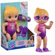 Boneca Baby Alive Bebê Dia de Piscina Loira 26cm 3+ Hasbro