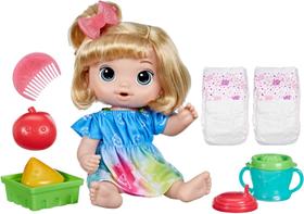 Boneca Baby Alive Bebê Hora Do Suco Bebe e Faz Xixi Loira - Hasbro