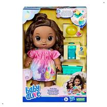 Boneca Baby Alive Bebe Hora do Suco Morena com Acessórios - Hasbro Baby Alive