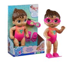 Boneca Baby Alive Bebê Na Piscina Morena - Hasbro