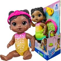 Boneca Baby Alive Bebê Negra Dia no Spa + 4 Acessórios - Hasbro F5619