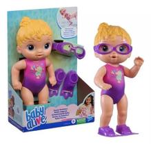 Boneca Baby Alive Bebê Piscina Loira 25 Cm - Hasbro F8140