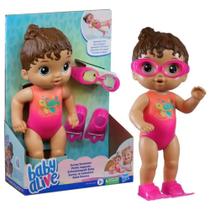 Boneca Baby Alive Bebê Piscina Morena - Hasbro F8141