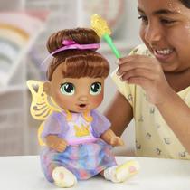 Boneca baby alive conto de fadas morena articulada com acessórios hasbro