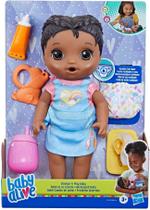 Boneca Baby Alive De Cabelos Preto Fraldinha Divertida - Bebe E Faz Xixi - Hasbro F4152