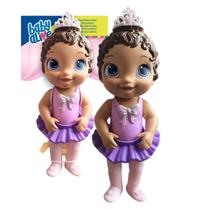 Boneca Baby Alive Doce Bailarina Roxa Morena Beibi Alaivi Hasbro F1273