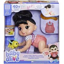 Boneca BABY Alive Engatinha e Brinca Katie KAT Morena Hasbro F9710 Boneca BABY Alive Engatinha e Brinca Katie KAT Morena Hasbro F9710