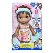 Boneca Baby Alive Glam Spa Dia de Princesa Flamingo Cabelo Preto - Revela a Cor do Esmalte com Água