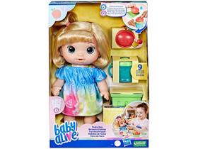 Boneca Baby Alive Hora do Suco Loira - com Acessórios Hasbro Boneca Baby Alive Hora do Suco Loira - com Acessórios Hasbro