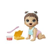 Boneca Baby Alive Lil Snack Hora da Papinha Morena Hasbro
