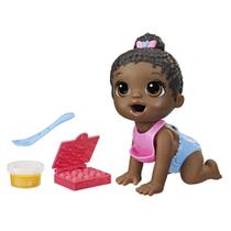 Boneca Baby Alive Lil Snacks come e faz cocô de 20 cm com acessórios