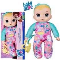 Boneca Baby Alive Loira Fofinha Corpinho De Pano Lavável