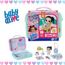 Boneca Baby Alive Mini Maleta 10 Surpresas Foodie Cuties Hasbro