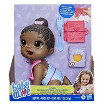 Boneca Baby Alive Negra Hora da Papinha 20cm